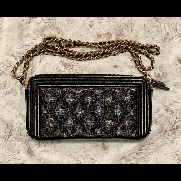 Chanel boy woc / clutch on chain / wallet on chain - Picture 2 of 8